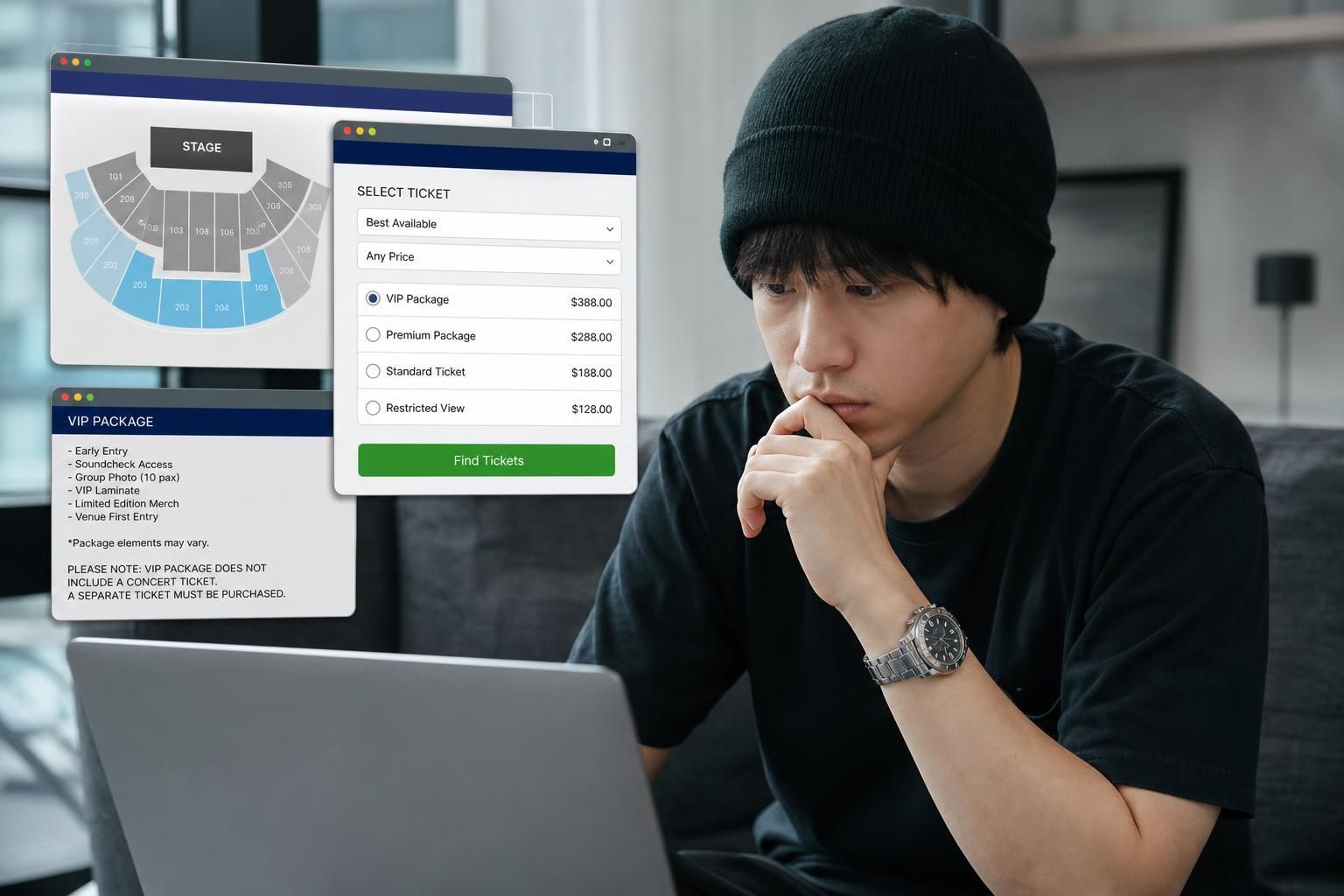 [concert tickets, ticketing website, live tour] Image showing the article's key context - In an Instagram rant discussed by A...