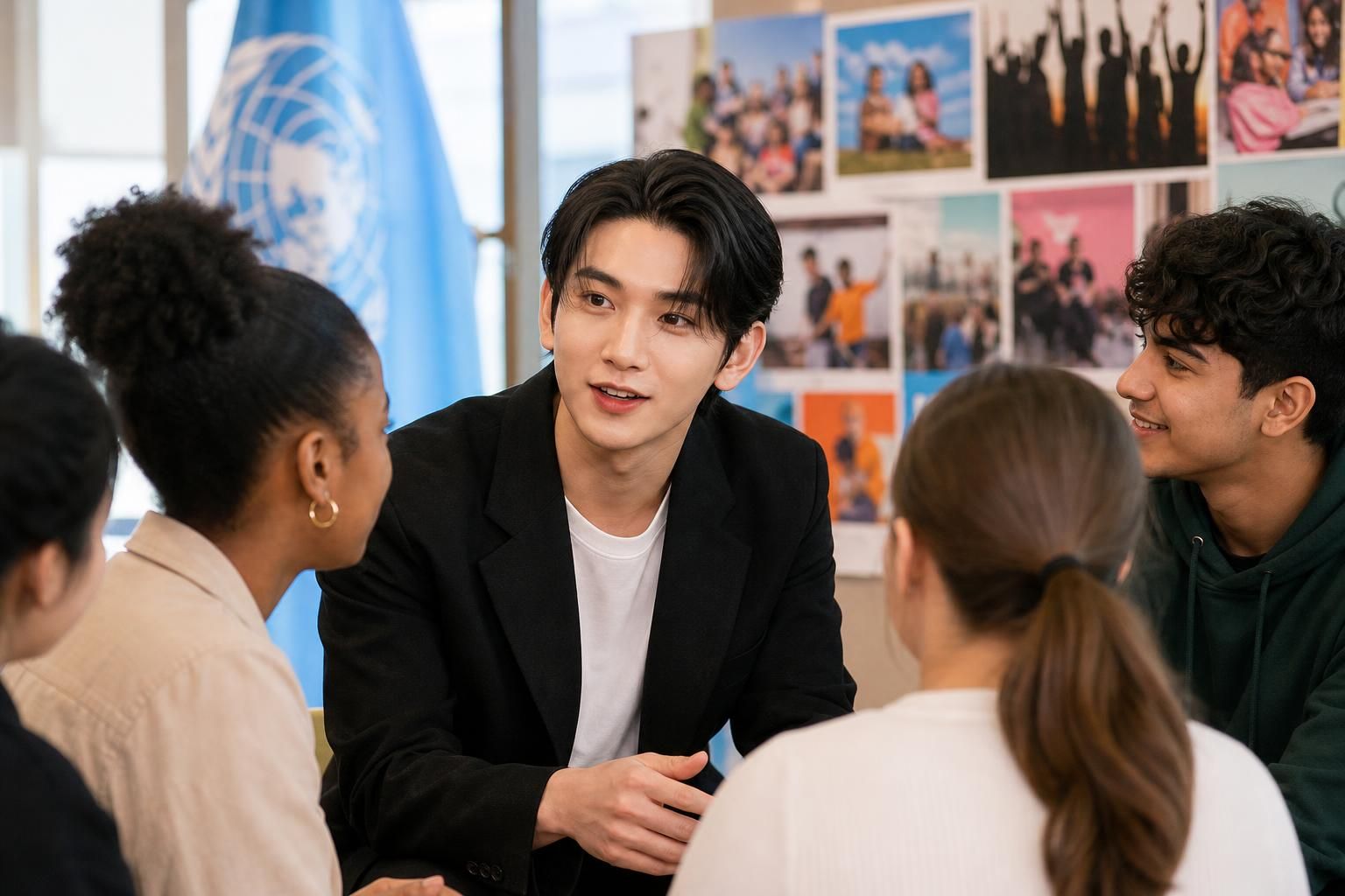 [UNESCO youth, SEVENTEEN Joshua] Image showing the article's key context - While the event will be staged at UNESCO’s headqua...