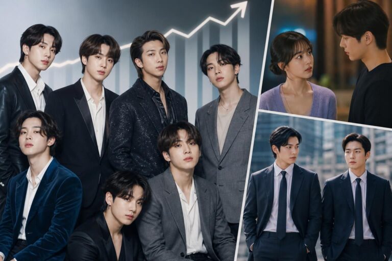 BTS chart run featured image - BTS’ “SWIM” Extends Chart Dominance as “Spooky in Love” and “Husbands in Action” Stir TV Drama...