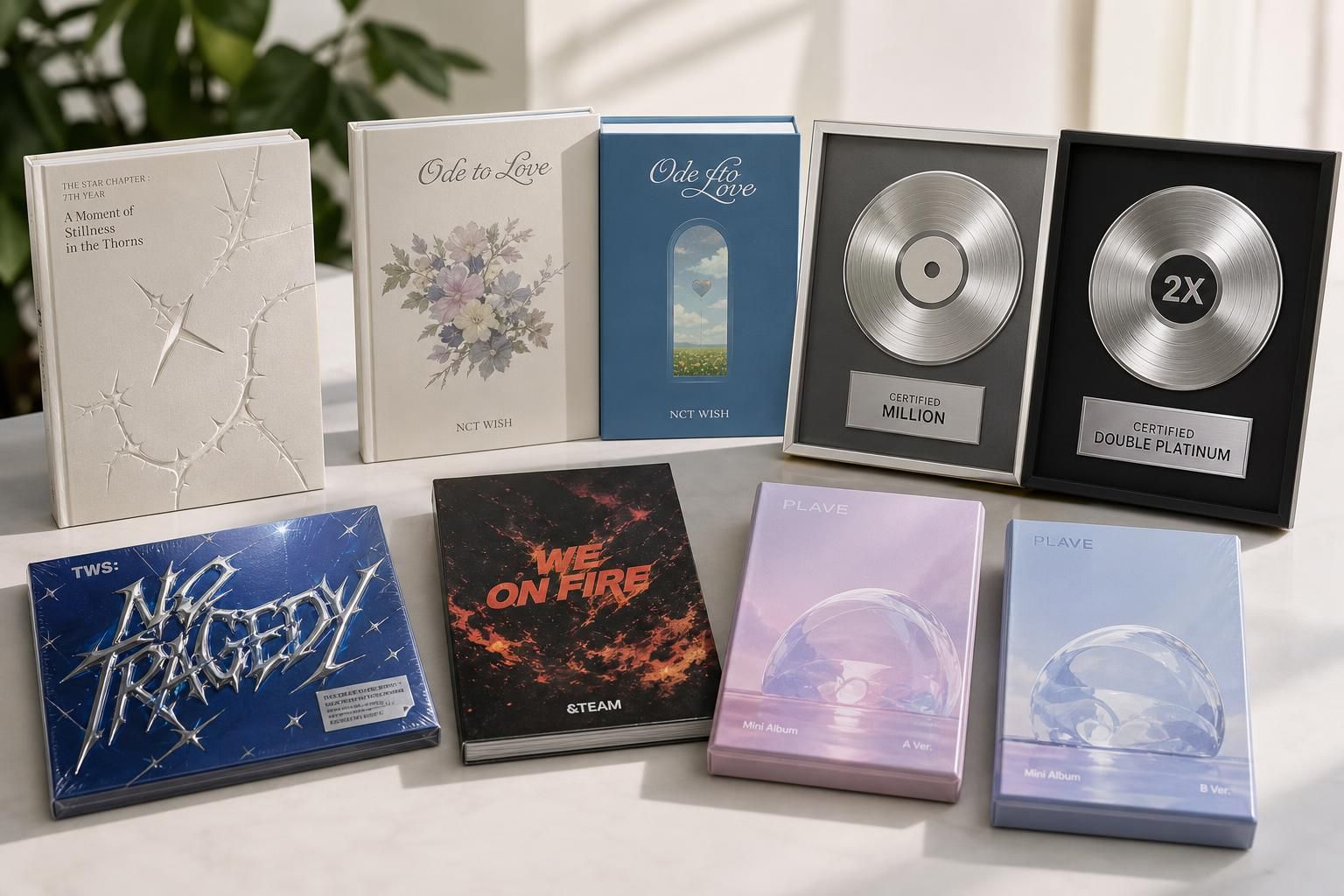 [music certifications, K-Pop albums, streaming awards] Image showing the article's key context - Several prominent acts recei...