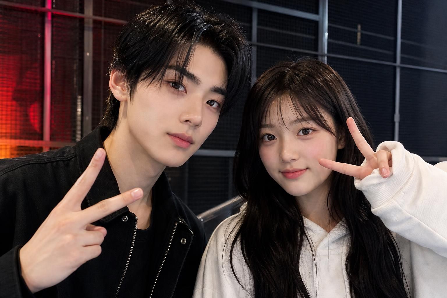 K-pop idol Image showing the article's key context - The debate began after EVAN appeared alongside Iroha in a TikTok dance v...