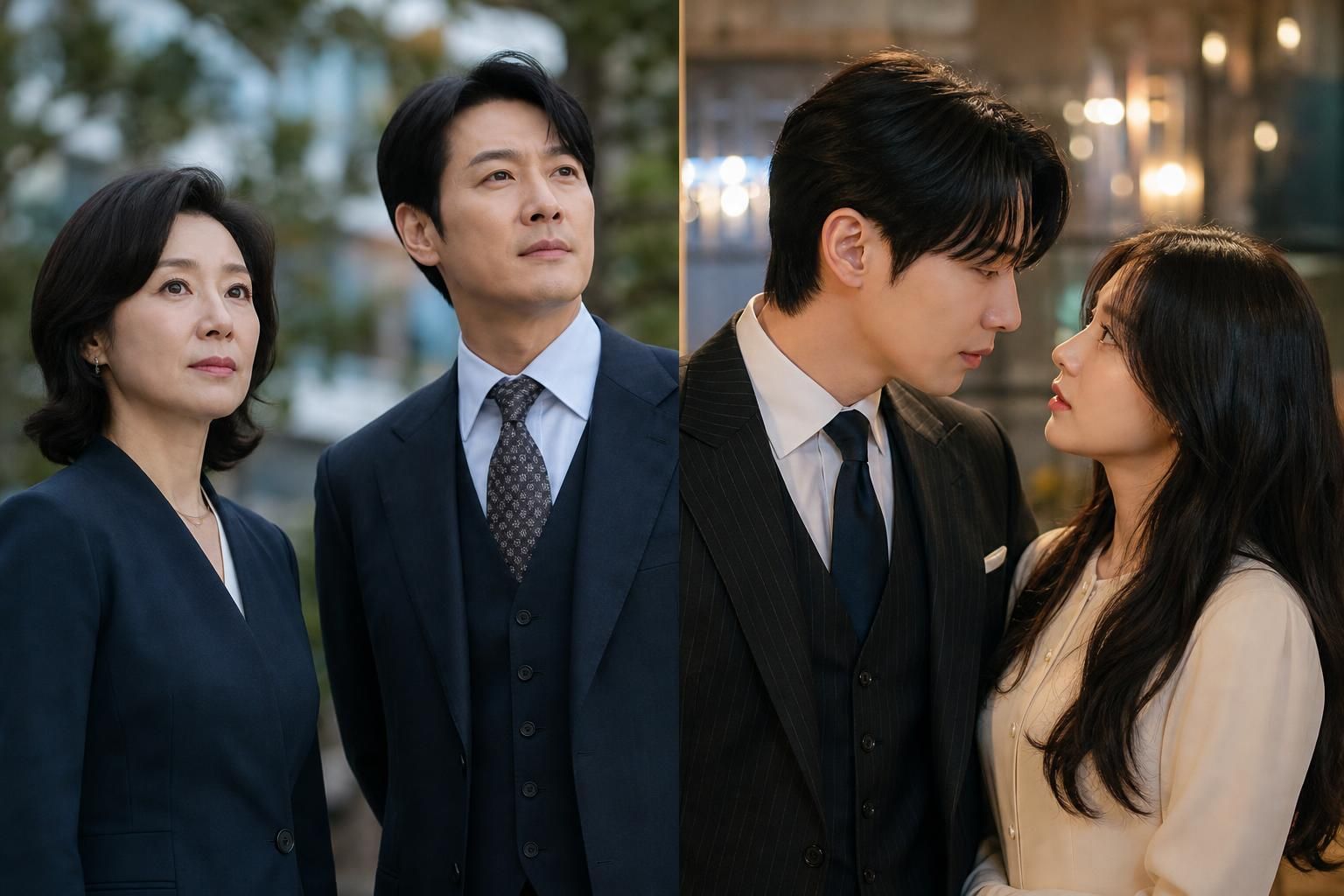 K-drama actors Image explaining the article's impact and background - Second, the ratings gap between the two series—5.6% ver...
