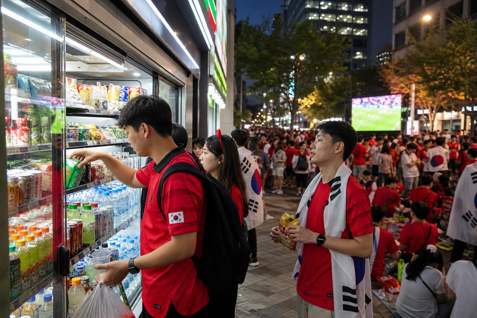 [World cup cheering, convenience stores, street food] Image showing the article's key context - The biggest change is the sca...