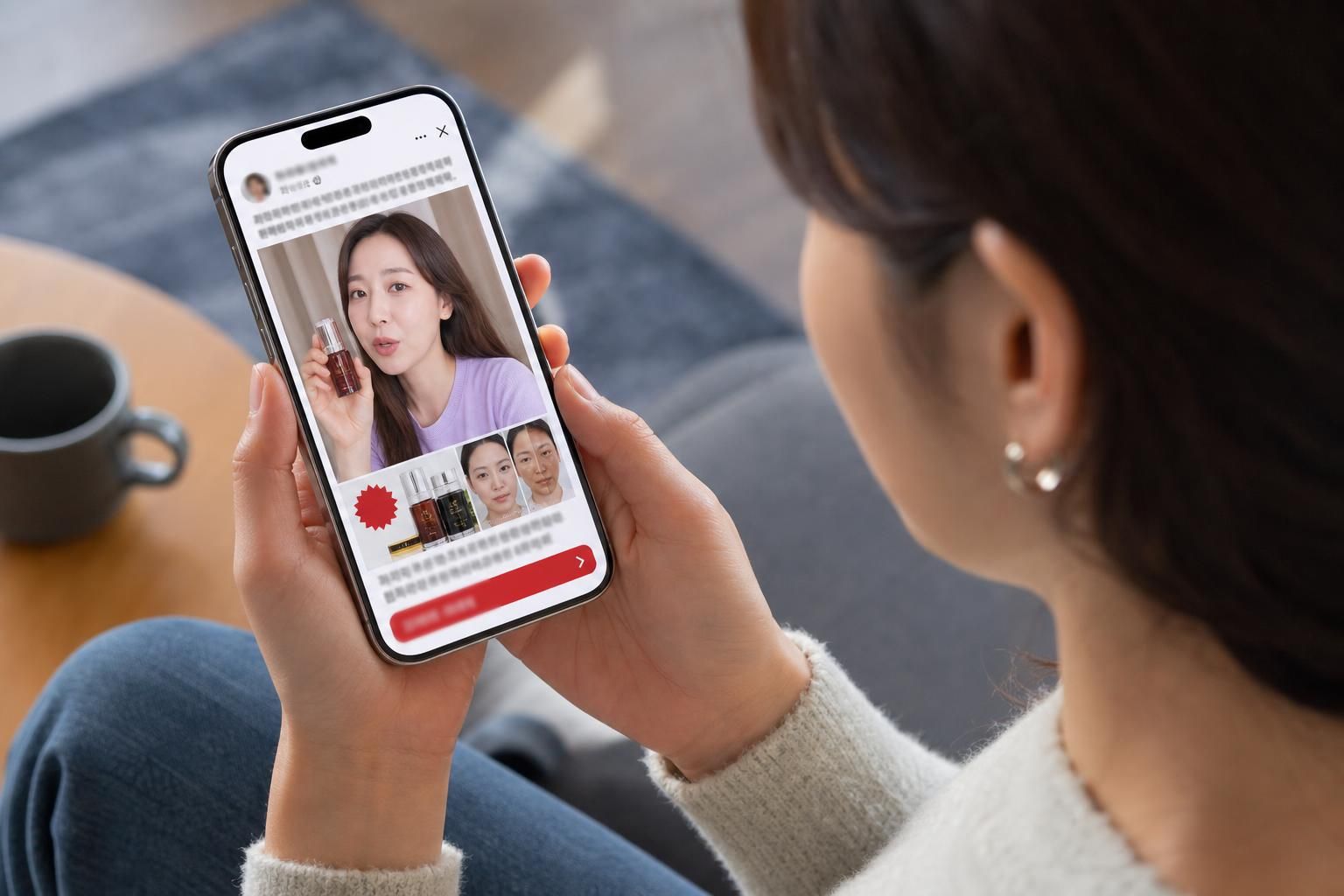 AI deepfake Image showing the article's key context - Lee Ji-hye specifically pointed out that while the messaging appeared t...