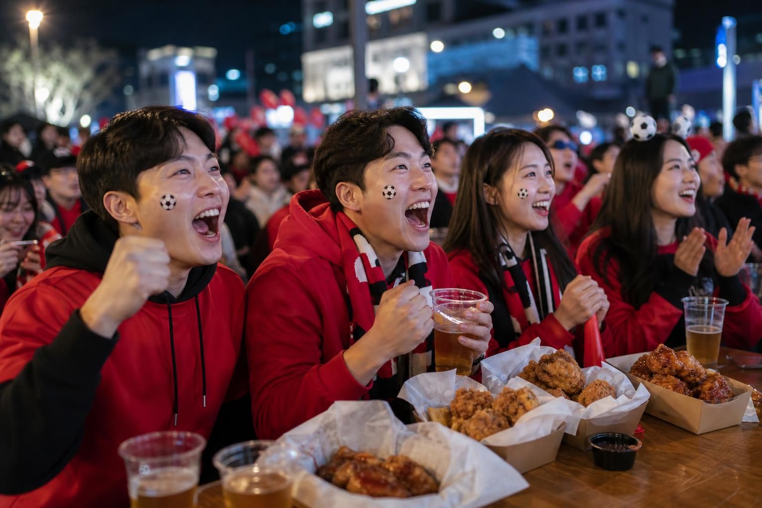 [chicken sales, sports watch party, local business] Image showing the article's key context - The broader economic effect of...