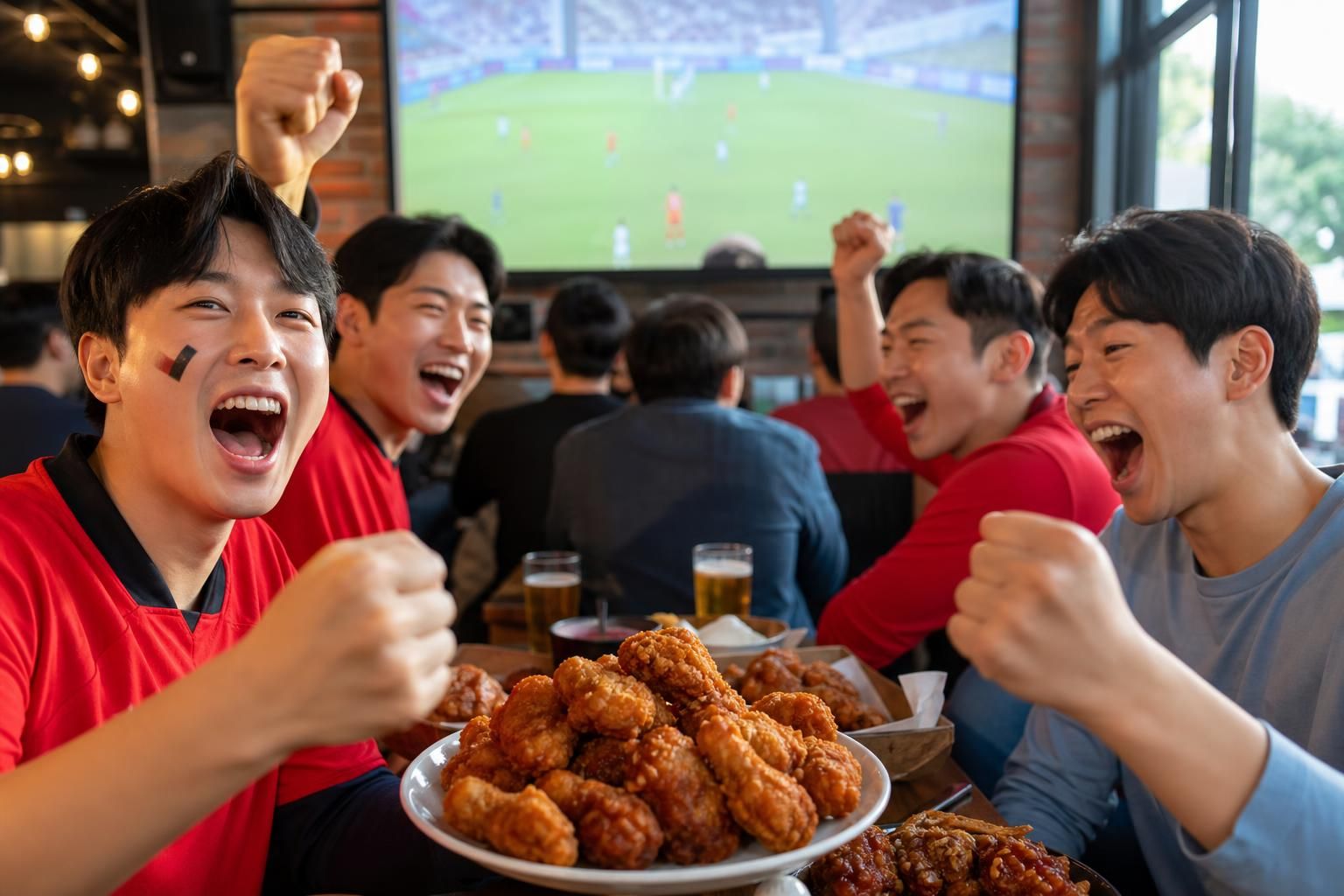 [chicken sales, sports watch party, local business] Image explaining the article's impact and background - Second, group cons...