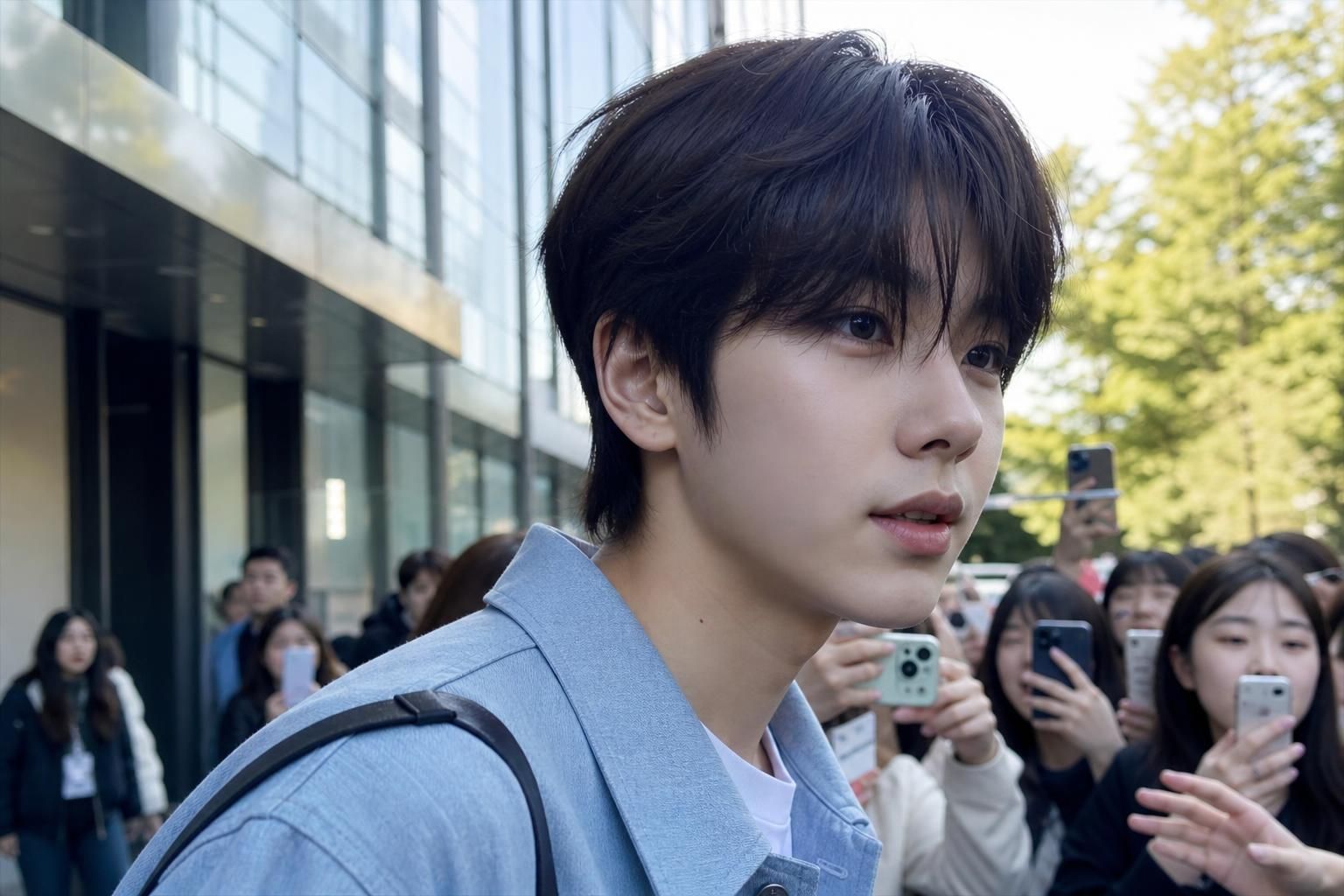[K-pop idol] Image showing the article's key context - Unlike studio photography or professionally lit promotional shoots, ph...