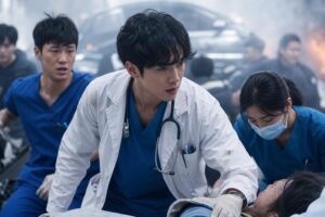 pyeondong accident featured image - “Doctor on the Edge” Teases a High-Risk Incident on Pyeondong as Main Characters Confront...