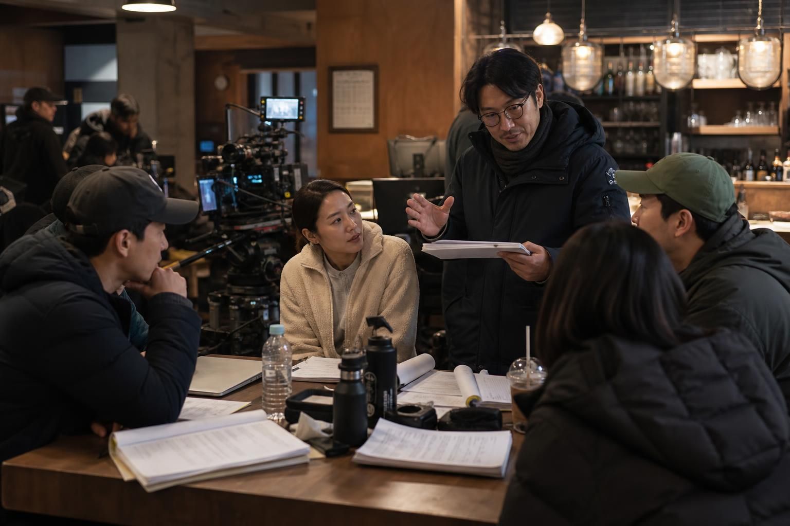 K-drama set Image showing the article's key context - In South Korea’s drama pipeline, production pauses can trigger knock-on...
