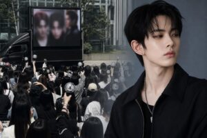 [ENHYPEN crowd] featured image - ENHYPEN’s Heeseung Solo Debut Sparks Fan Backlash After Protest Trucks Appear Outside HYBE