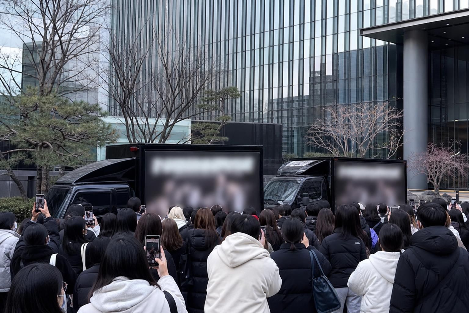 [ENHYPEN crowd] Image showing the article's key context - However, the timing— on the same day as EVAN’s solo debut —became t...