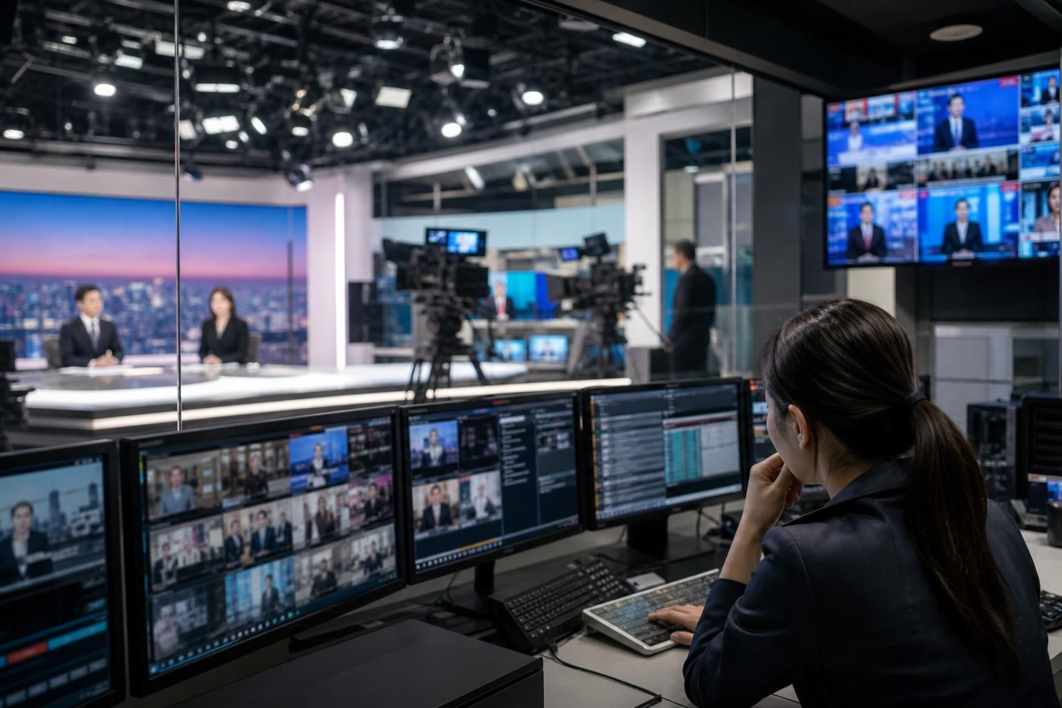[broadcast network, newsroom, restructuring] Image explaining the article's impact and background - In parallel with the inte...