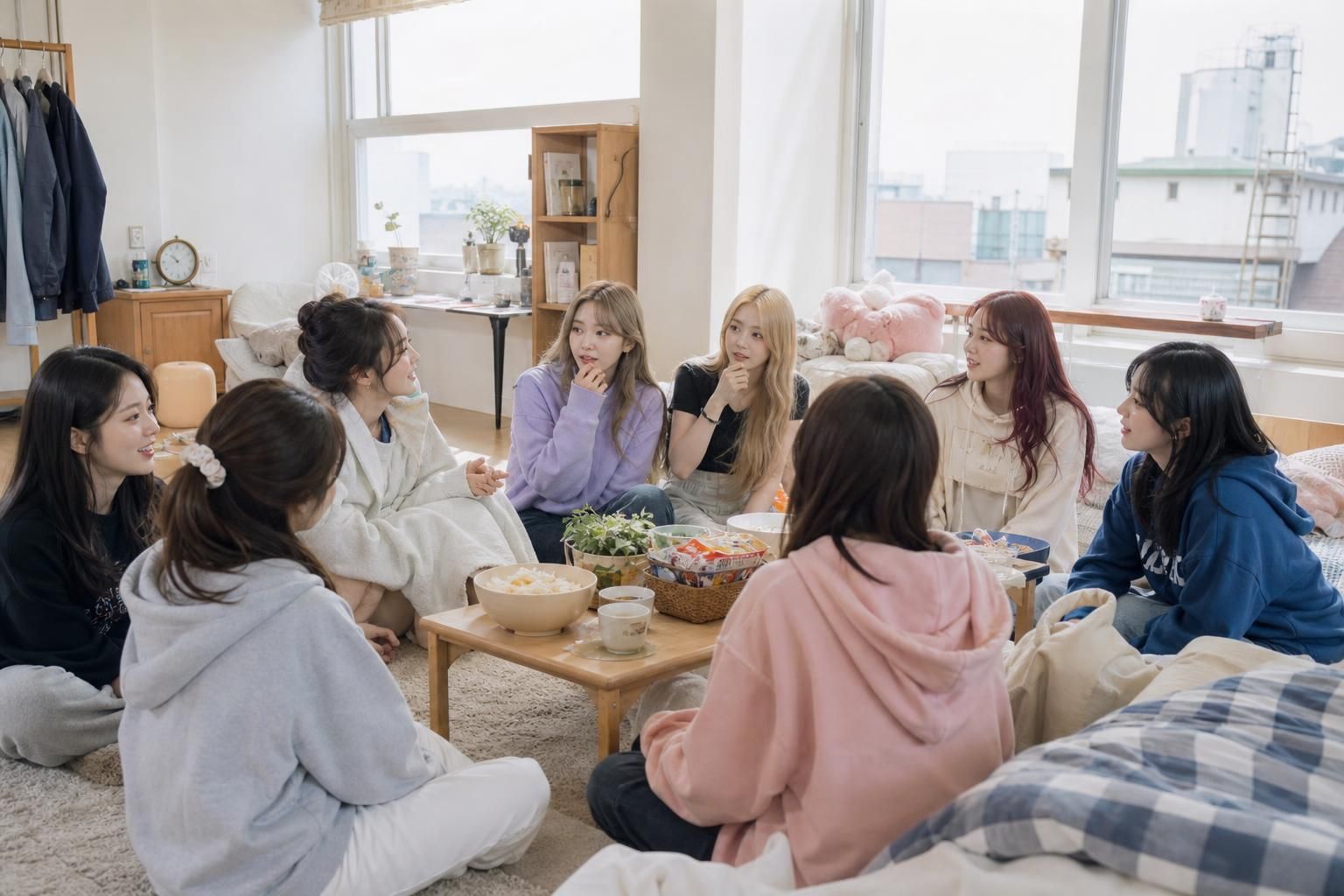 K-pop dorm Image showing the article's key context - According to the members, during their debut years they lived in a compa...