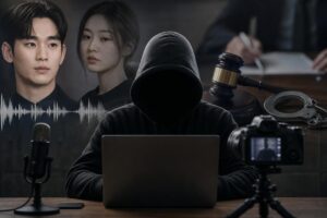 AI audio featured image - YouTuber Indicted Over Claims Kim Soo Hyun Caused Kim Sae Ron’s Death, Accused of Fabricating AI Au...