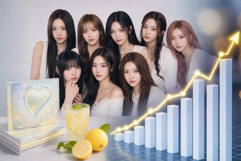 [k-pop album sales, hearts2hearts, lemon tang] featured image - Hearts2Hearts’ “Lemon Tang” Surpasses First-Week Record in Un...