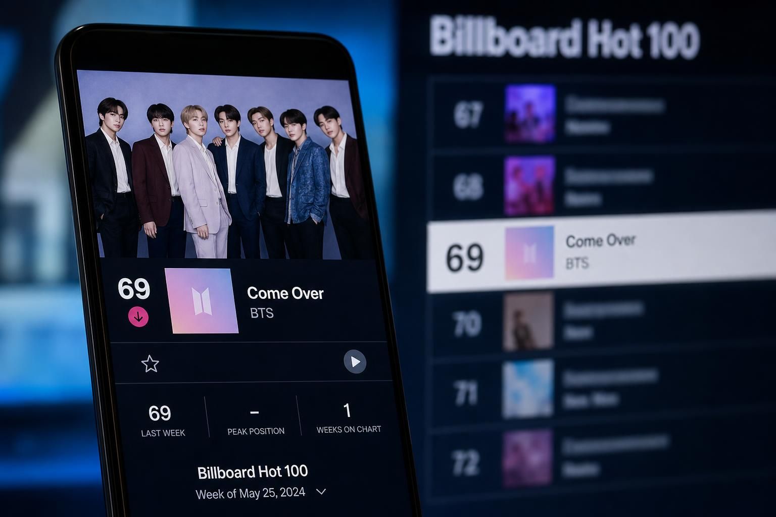 Billboard Chart Image explaining the article's impact and background - In an era where songs can surge quickly on social plat...