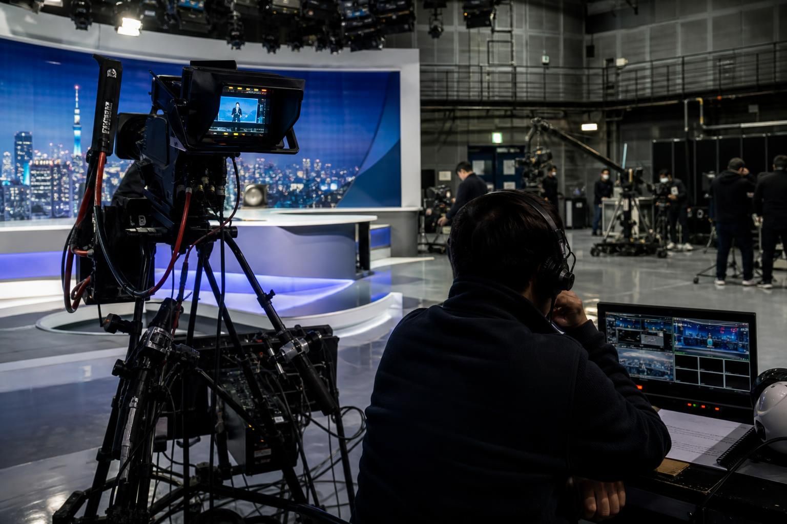 [broadcast studio, wage dispute, media restructuring] Image explaining the article's impact and background - However, labor a...