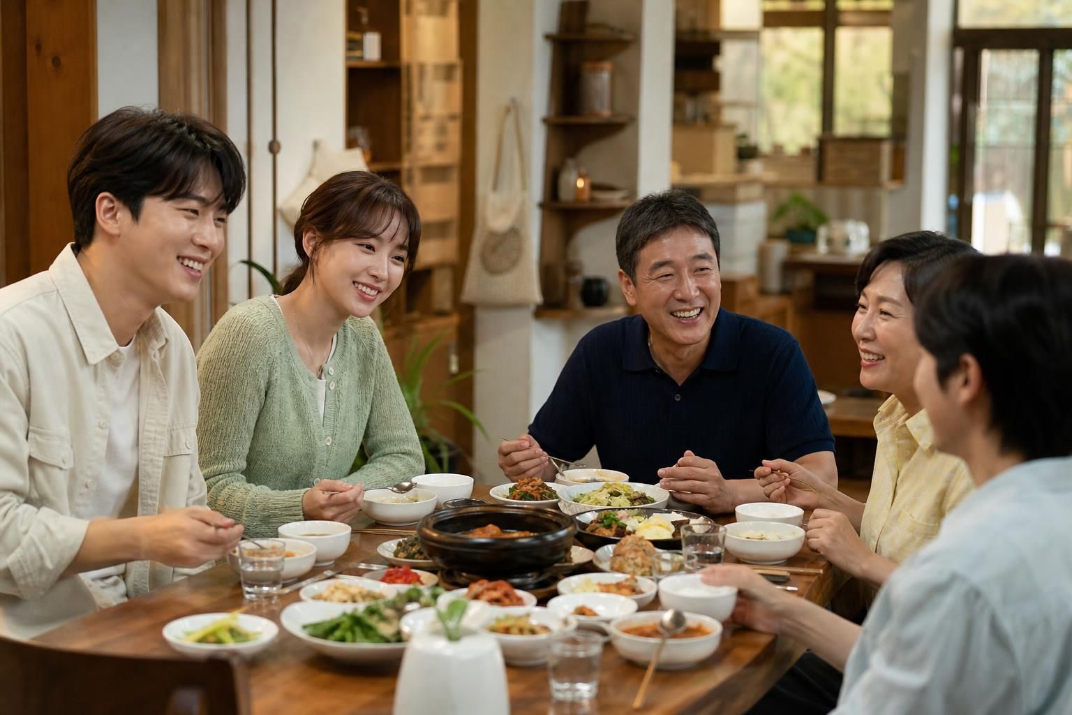 family dinner Image explaining the article's impact and background - “Love on the Menu” is described as a family romance that...