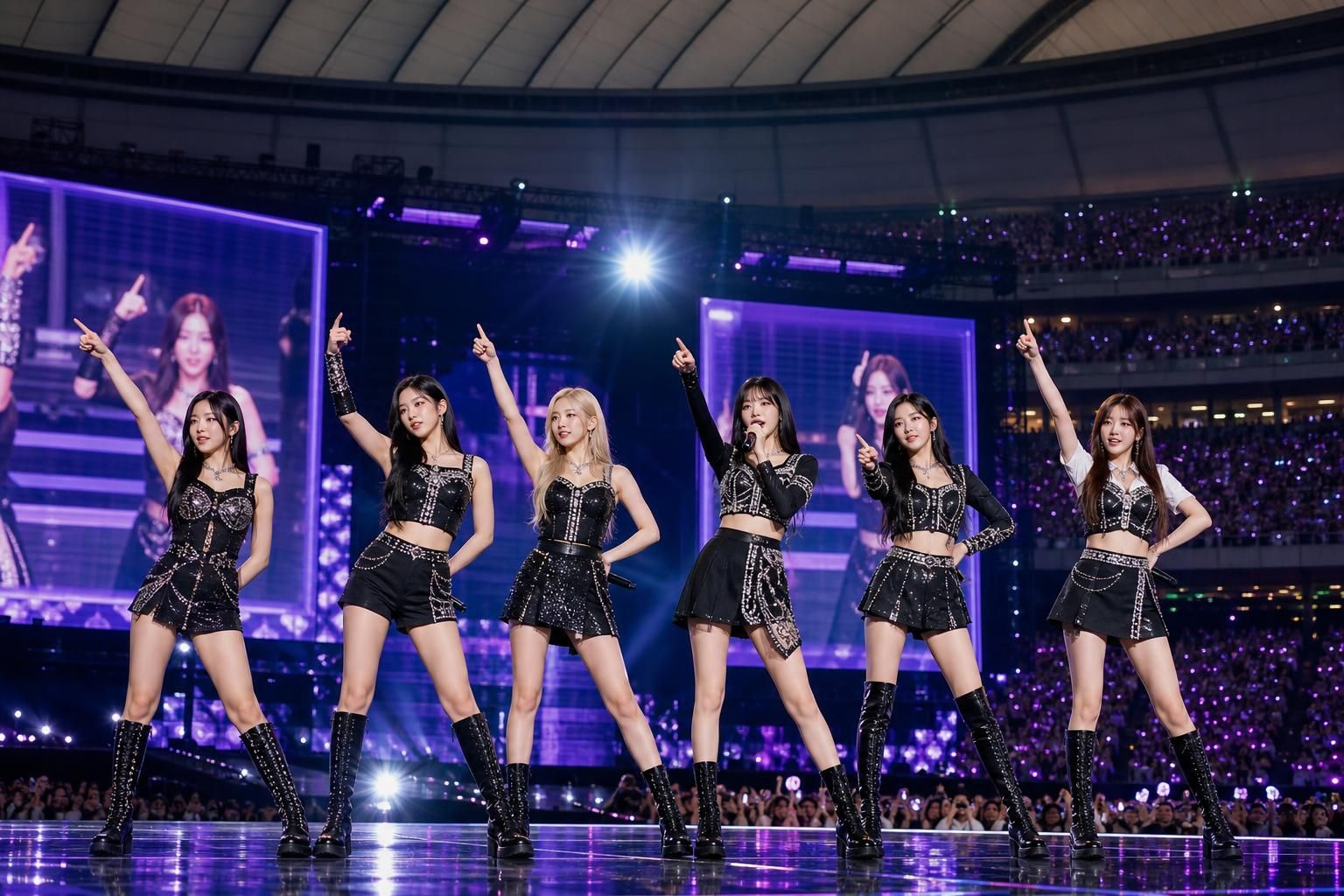 [concert stage, Tokyo Dome, entertainment] Image explaining the article's impact and background - While IVE’s Tokyo Dome retu...