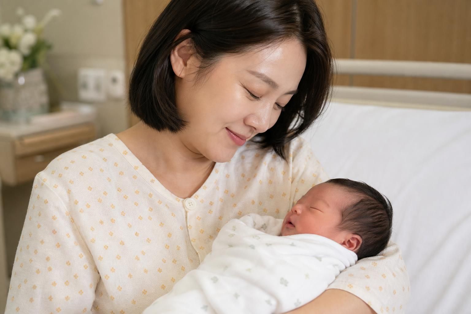 [Ahn Young Mi, newborn, baby boy] Image showing the article's key context - In its message, Media Lab Siso said Ahn Young Mi...