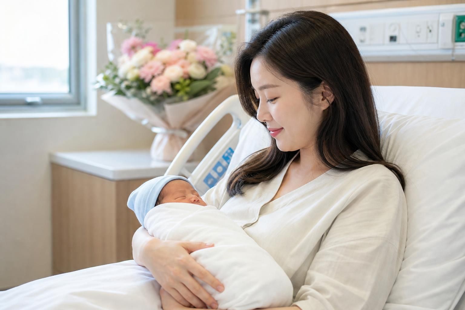 [Ahn Young Mi, newborn, baby boy] Image explaining the article's impact and background - In many celebrity announcements in S...