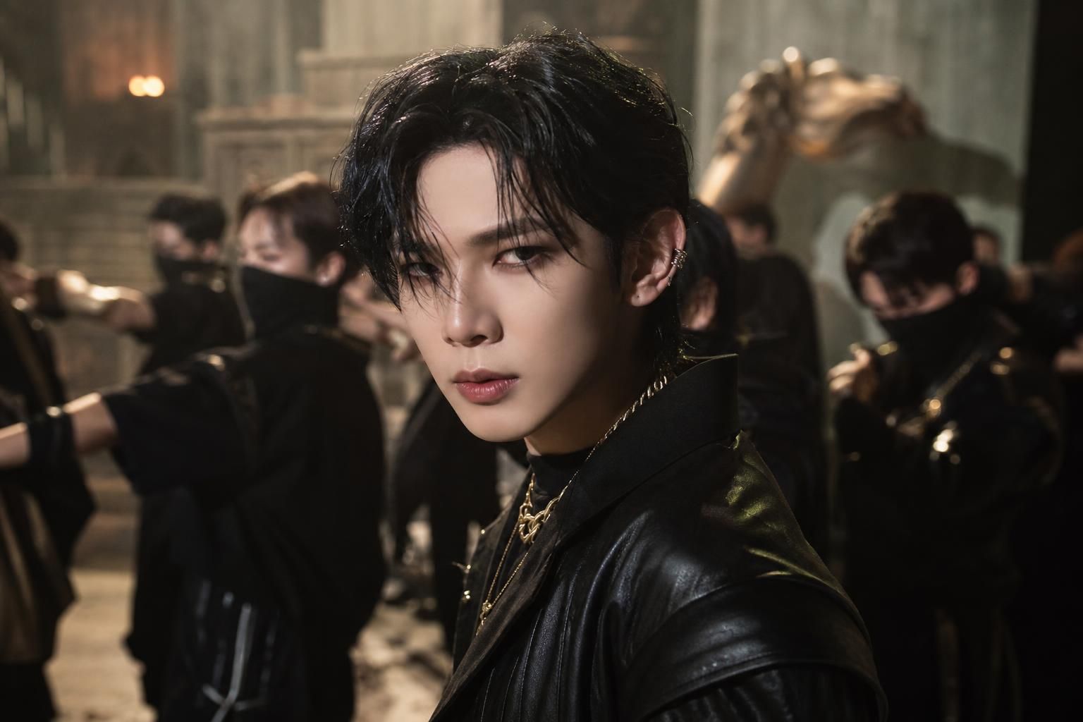 [ATEEZ Bad] Image showing the article's key context - Much of the backlash is focused on how Yeosang is featured in the title...
