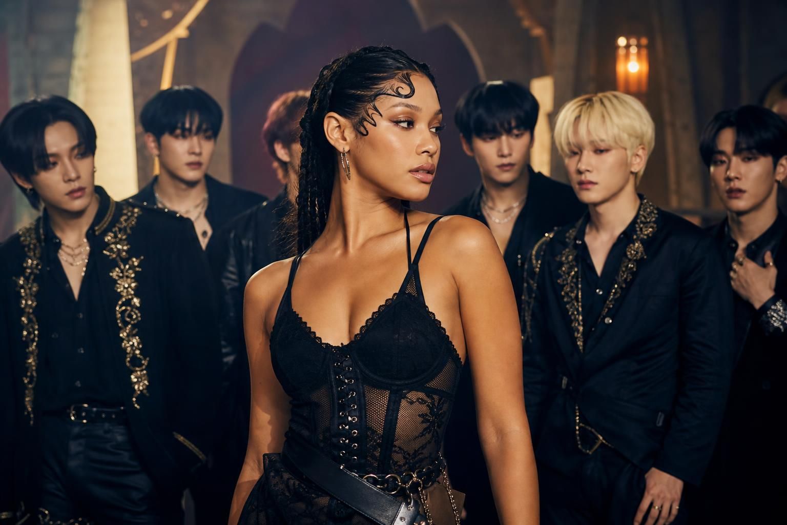 [ATEEZ Bad] Image explaining the article's impact and background - While the debate over lyrics and line distribution has dom...