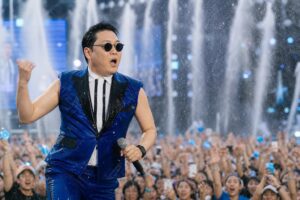 water concert featured image - Psy Kicks Off “흠뻑쇼” Summer Tour in Uijeongbu With Fans Cooling Off Under Concert Waterfalls