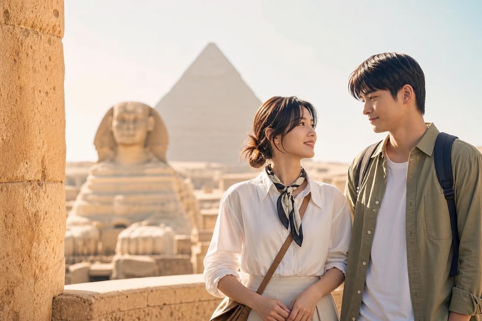 Egypt travel Image explaining the article's impact and background - Spooky in Love premieres July 18 at 9:10 p.m. KST. See Yo...