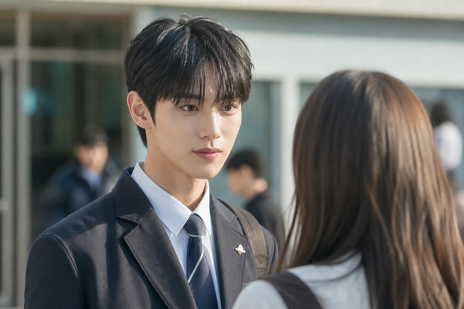 Actors and idols rehearsing a Korean idol drama script reading