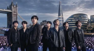 London concert landmark scene for BTS ARIRANG The City project