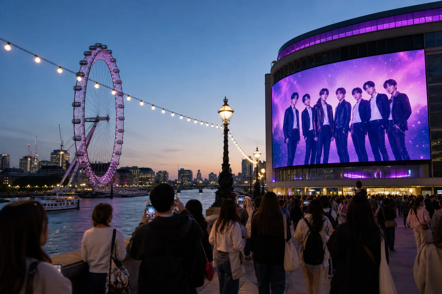 Immersive media art venue for BTS The City Arirang London