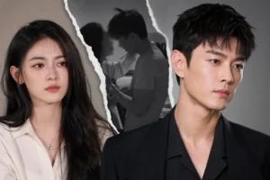 Editorial image representing a celebrity dispute and online allegations