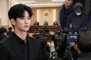 Court security image for Kim Soo Hyun defamation case coverage
