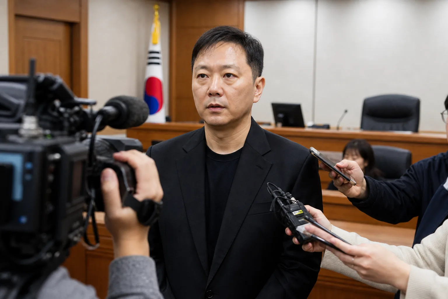 Seoul detention center security concept for Korean entertainment defamation case