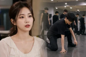 Editorial image representing LABOUM Haein and an idol trainee love story