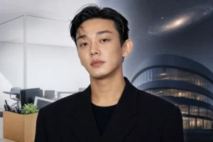 Editorial image representing Yoo Ah-in agency contract news and Korean entertainment management