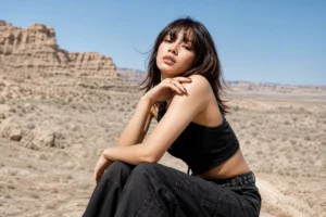 BLACKPINK Lisa Utah desert editorial photo concept