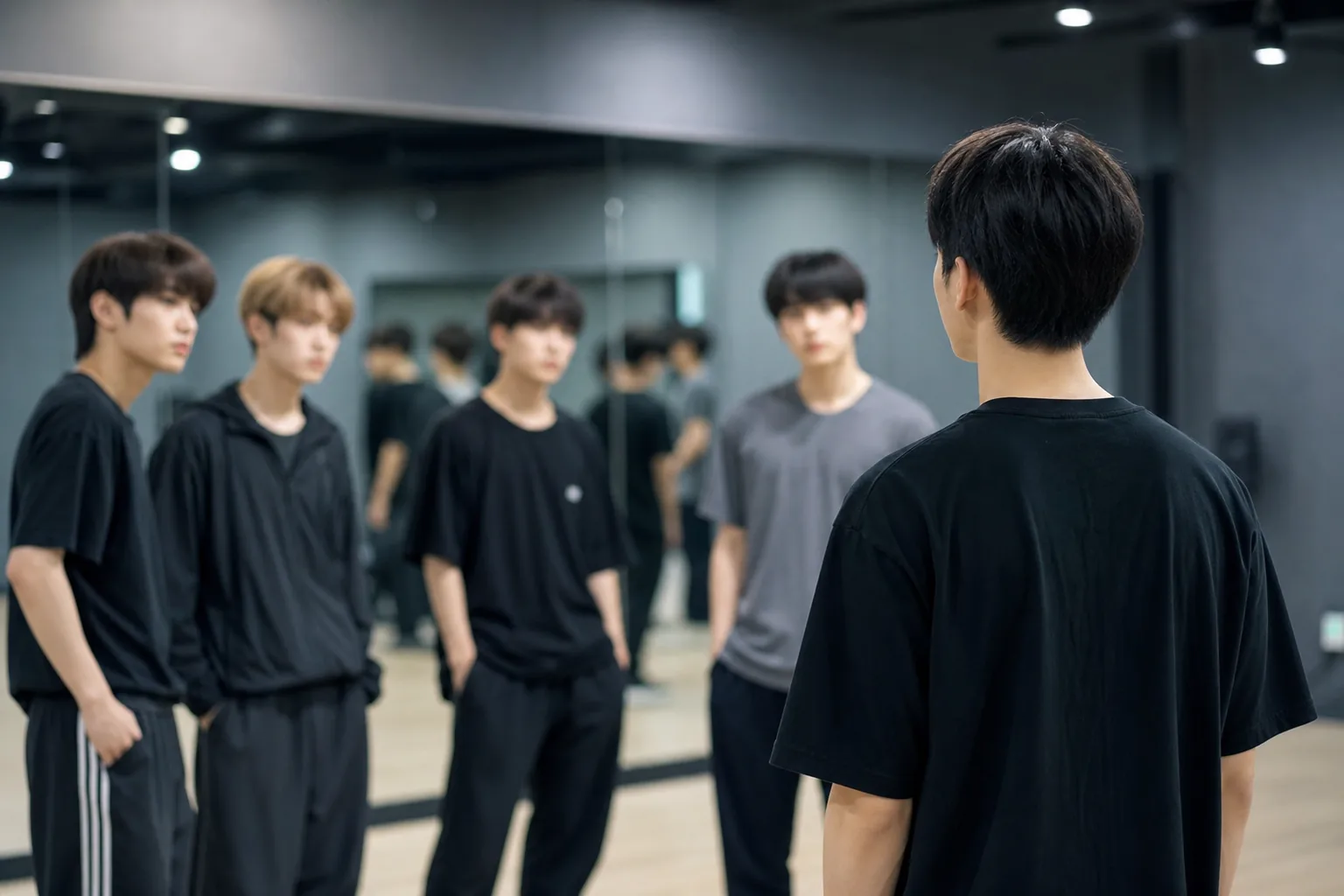 K-pop trainees preparing for a possible debut lineup