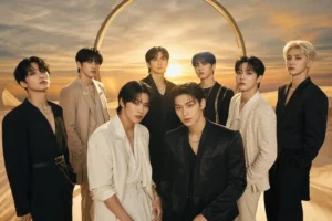 ATEEZ GOLDEN HOUR Part 5 album sales milestone editorial image