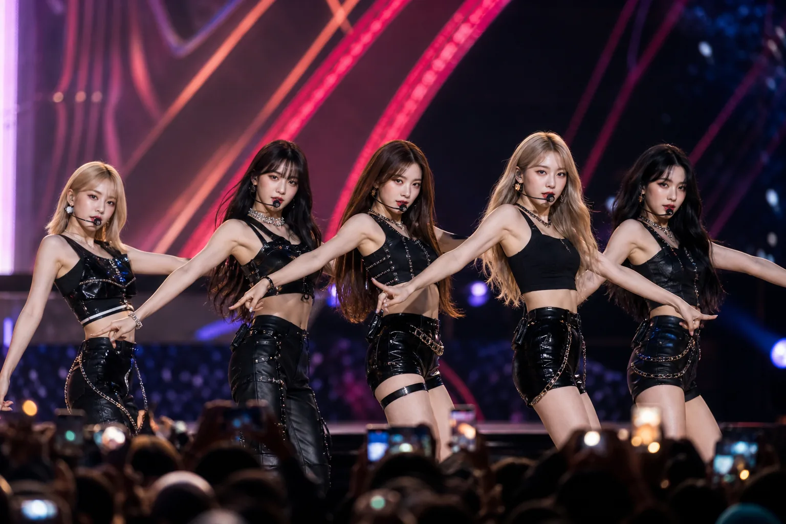 Las Vegas arena concert stage for K-pop festival coverage