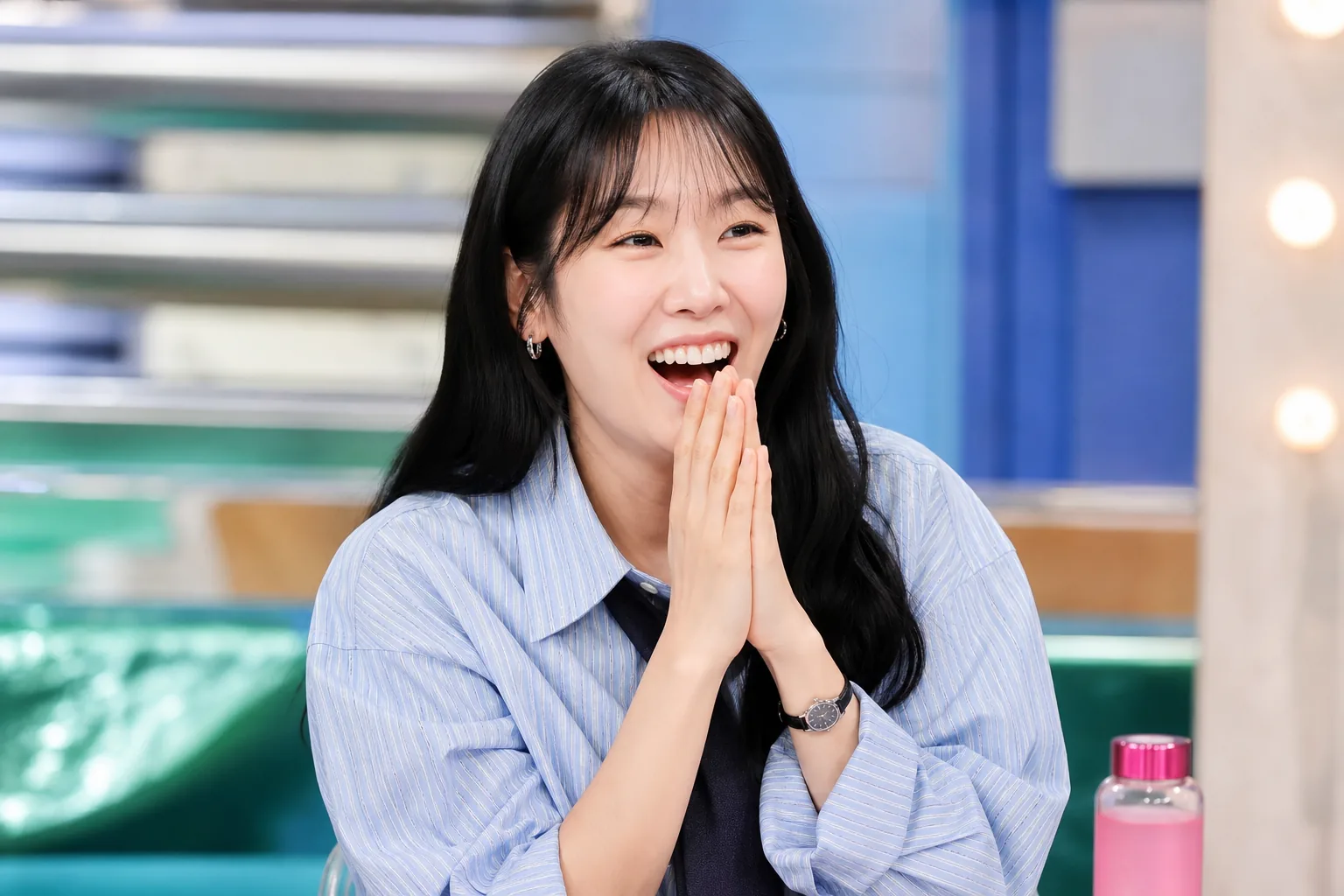 Korean variety show production set showing the impact of popular entertainers