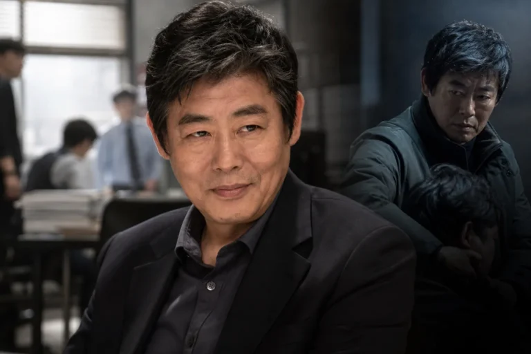 Editorial image for MBC action drama A Bona Fide Killer featuring an office thriller mood