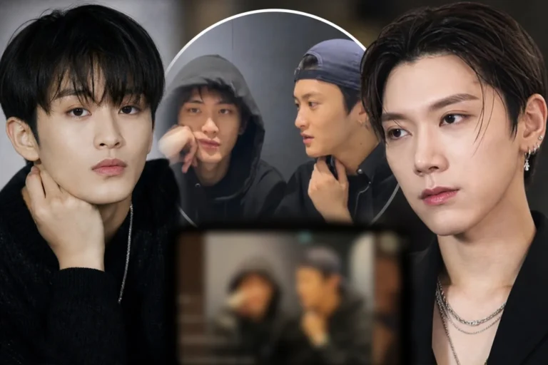 K-pop livestream discussion on a laptop screen with fans reacting online