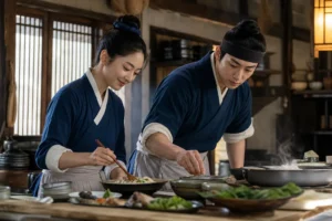 K-drama cooking scene inspired by food-themed Korean dramas