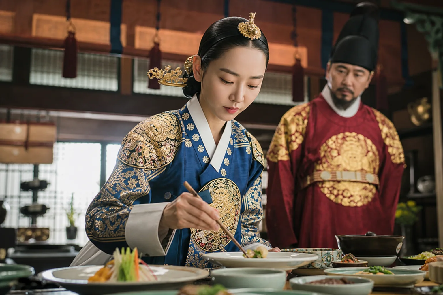 Korean drama kitchen scene showing food as a storytelling device