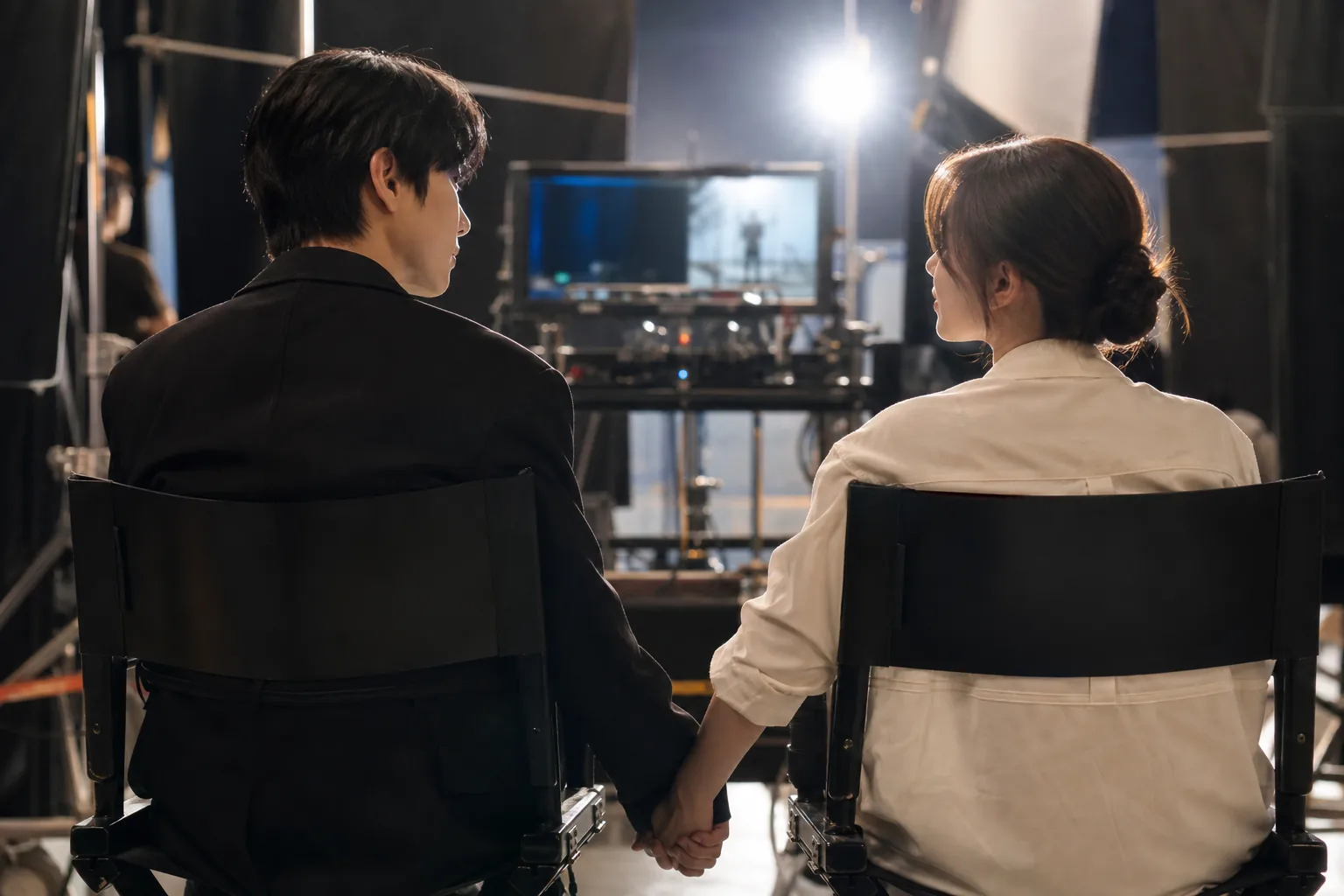 Director chairs on a Korean drama set representing shared dreams in Dream to You