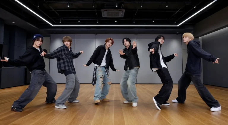 BOYNEXTDOOR ADIOS dance practice video editorial image