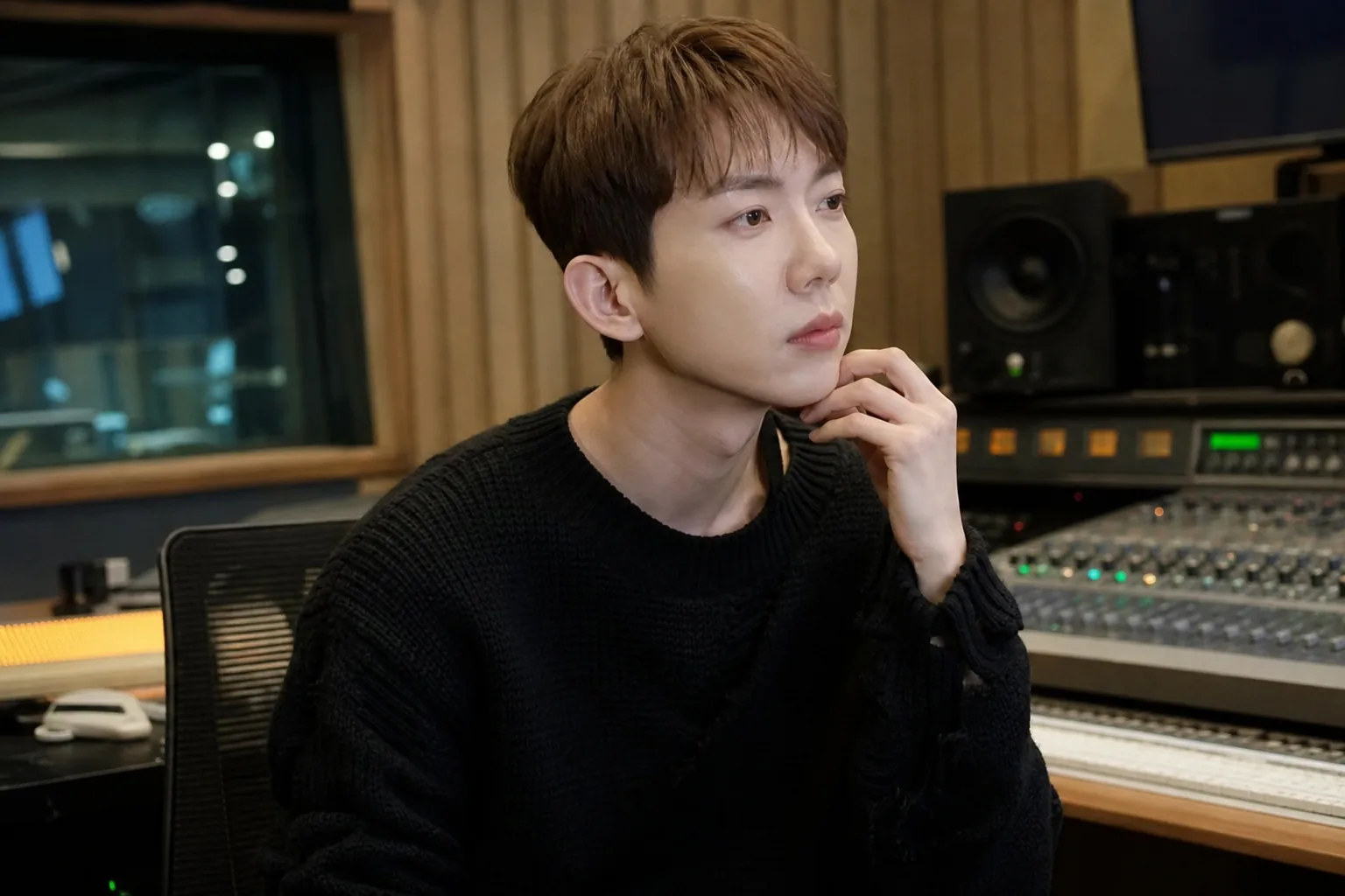 K-pop artist reviewing settlement papers after years of agency training