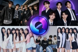 K-pop chart rankings featuring RIIZE BTS I.O.I CORTIS and ILLIT